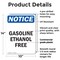 Signmission Gasoline Ethanol Free OSHA Notice Sign, Plastic, 10in W x 14in L, 2PK OS-2PACK-NS-P-1014-V-13063 - alternate 3